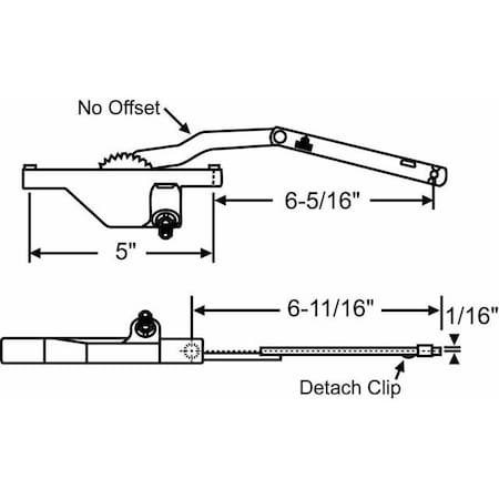 Strybuc Truth RH Dyad Casement Oper 36-255-1